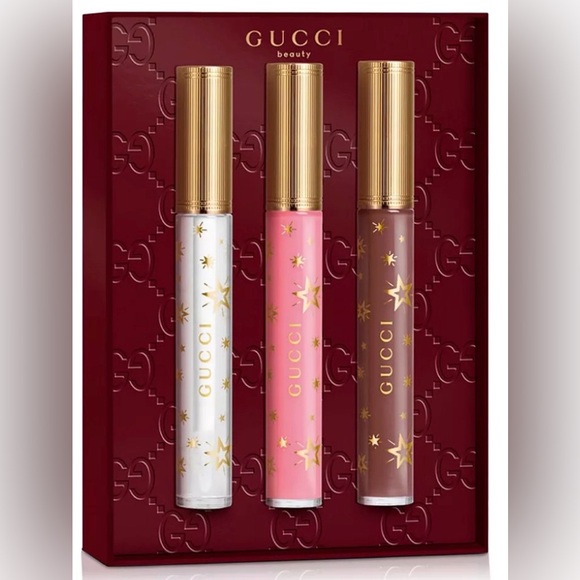 Gucci Beauty Holiday Plumping Lip Gloss Set of 3 NEW in Box - Picture 7 of 7